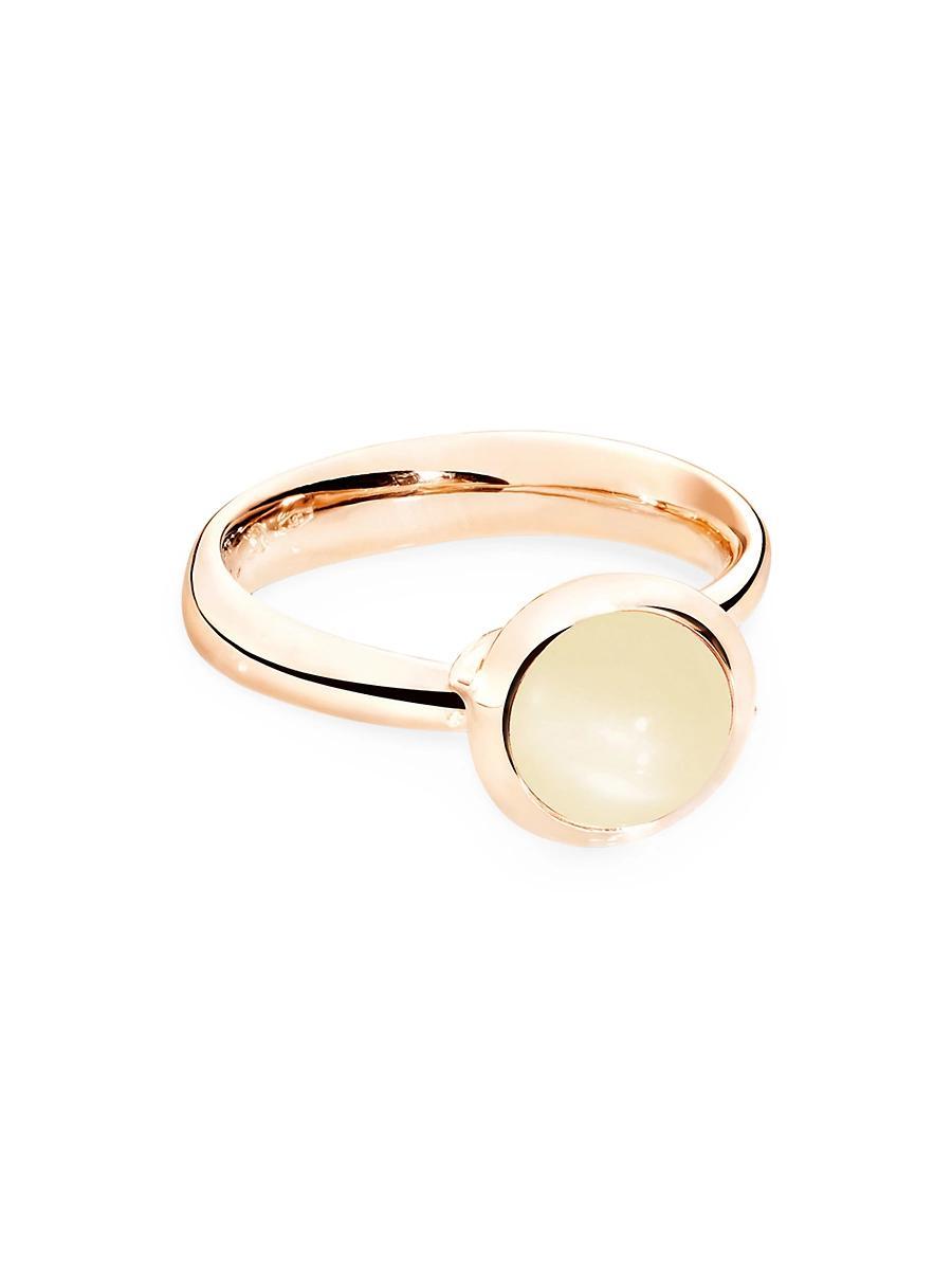 Womens Bouton 18K Rose Gold & Moonstone Ring Product Image