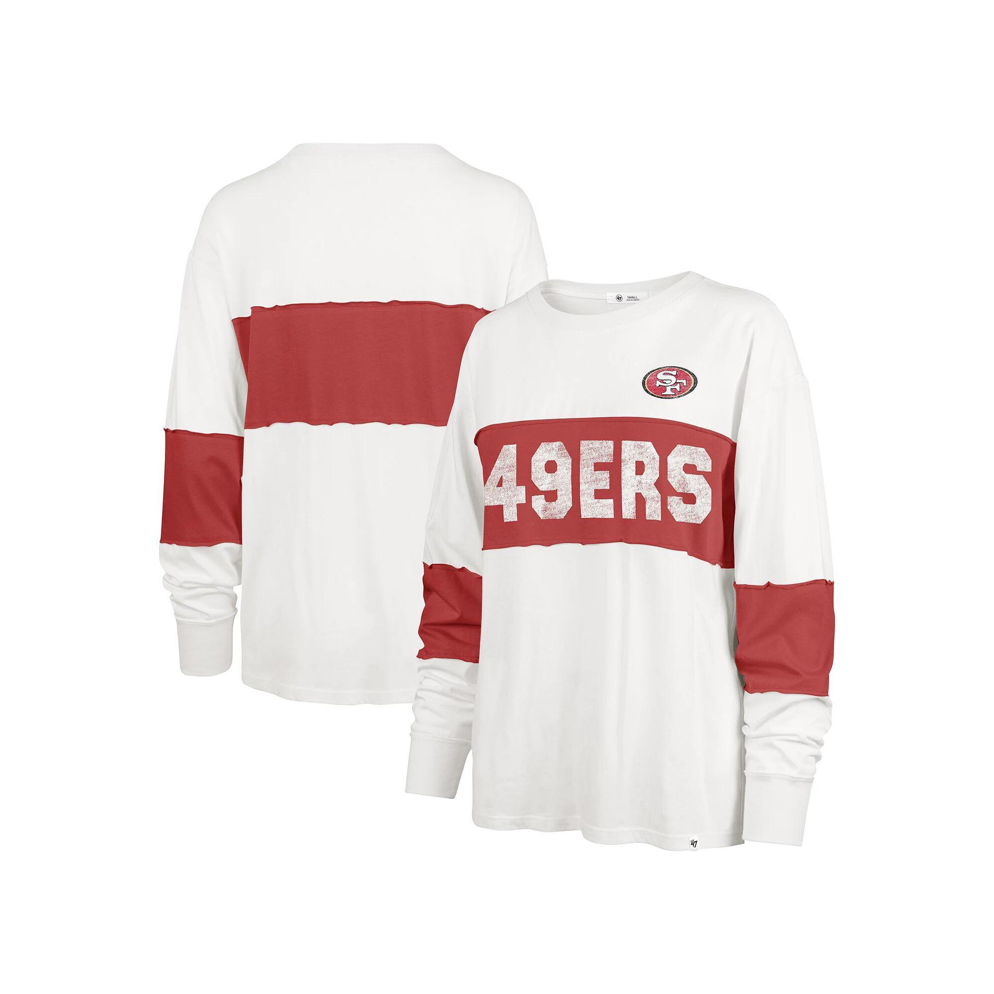 Women's '47 Cream Seattle Seahawks Clubhouse Pride Taylor Long Sleeve T-Shirt,  Product Image