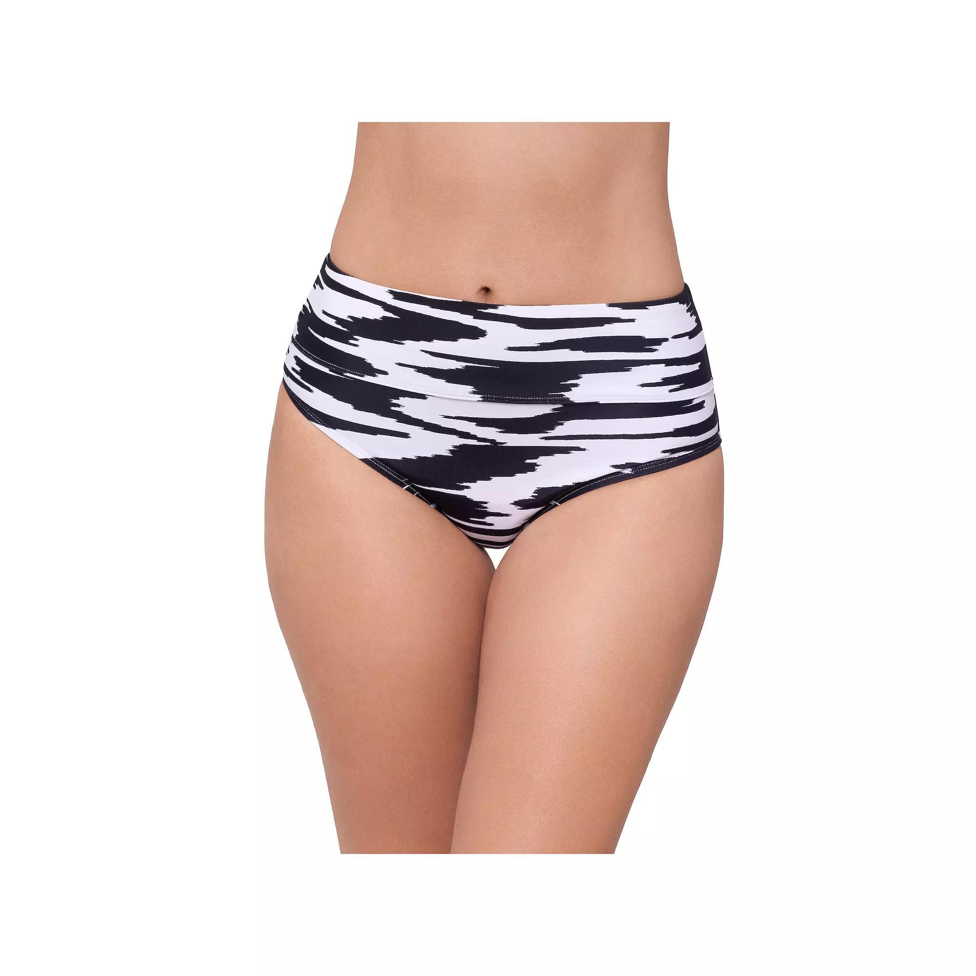 Women's Eco Beach High Waisted Swim Briefs,  Product Image