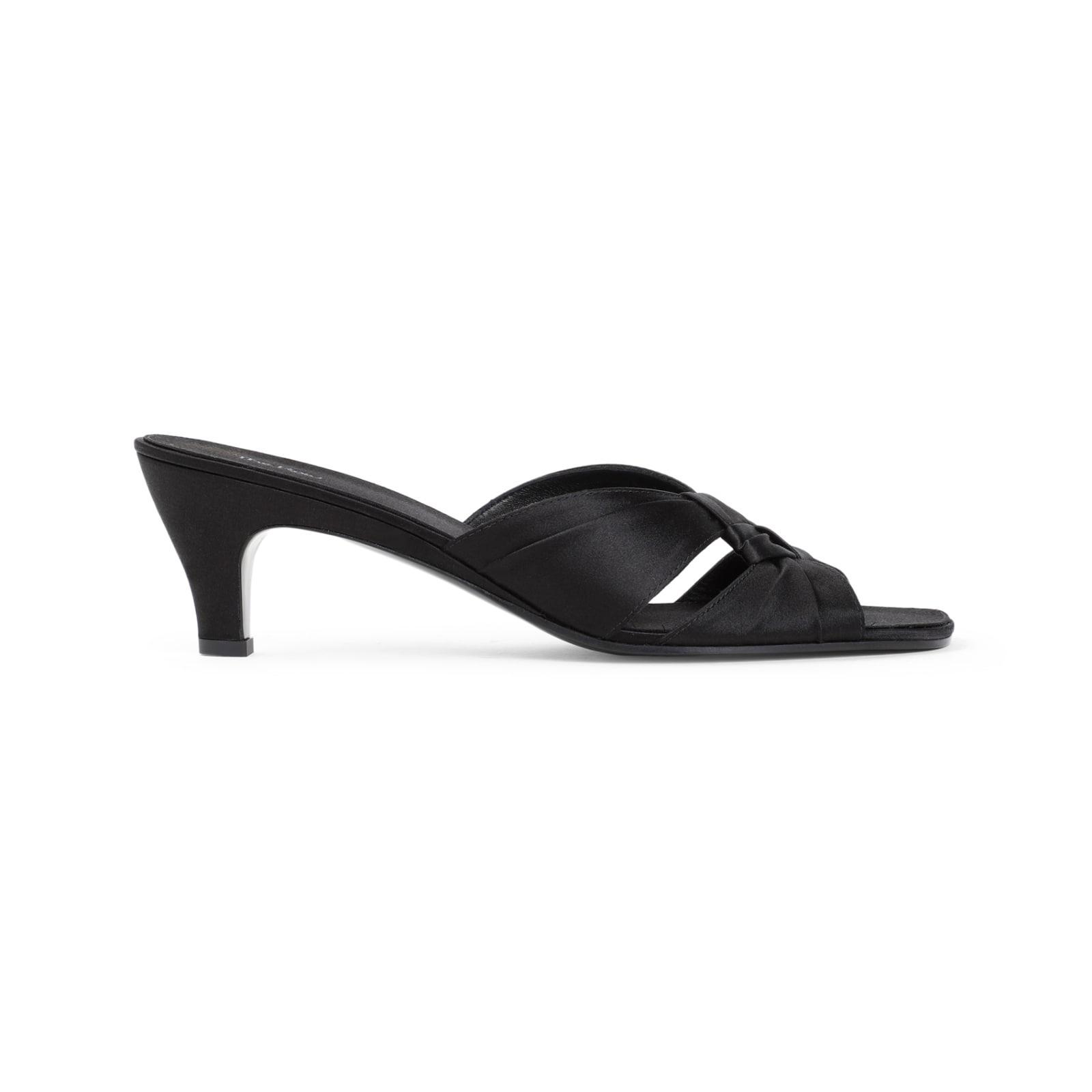 THE ROW Soft Knot Sandal In Black Product Image