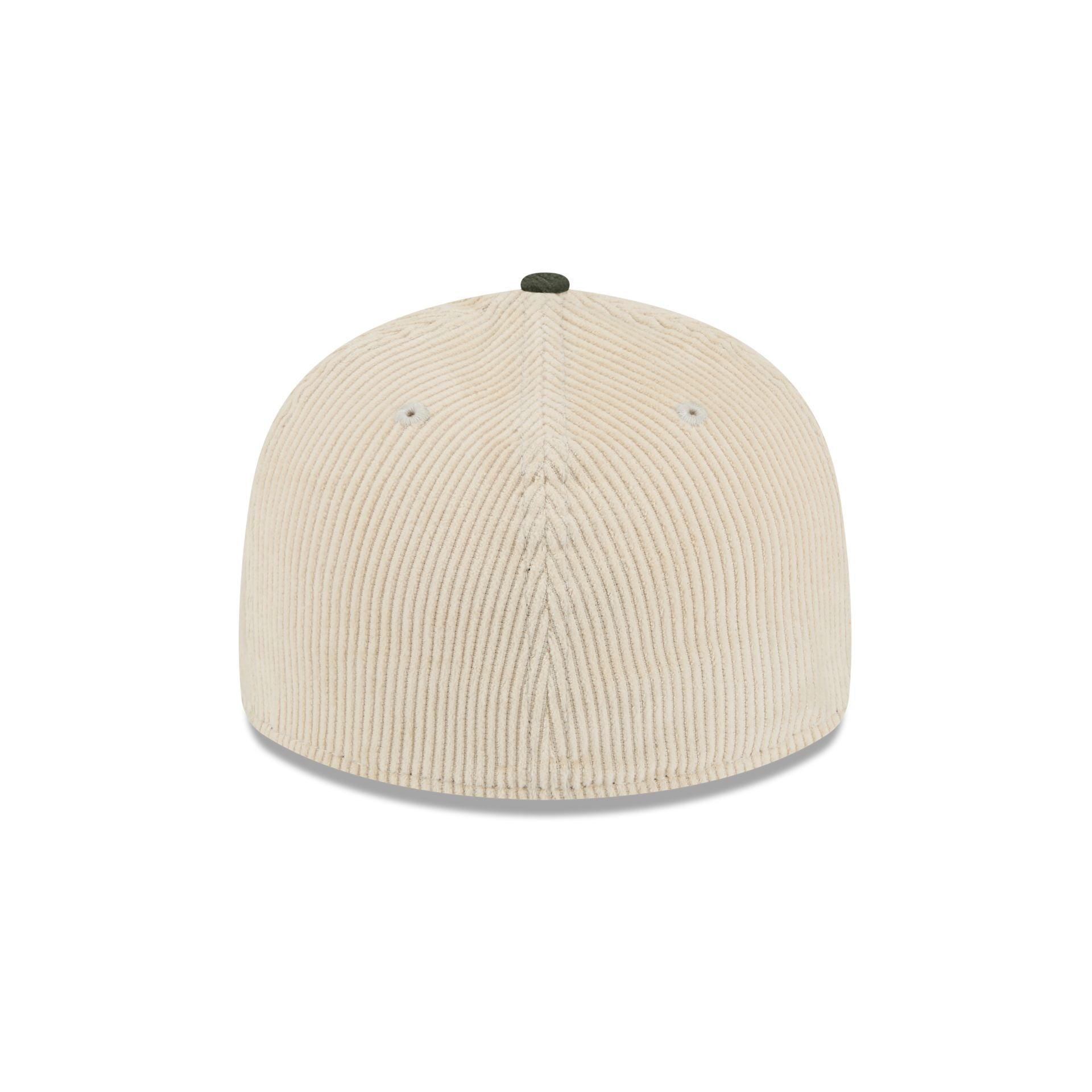 New Era Cap New Olive Corduroy Visor Low Profile 59FIFTY Fitted Hat Male Product Image