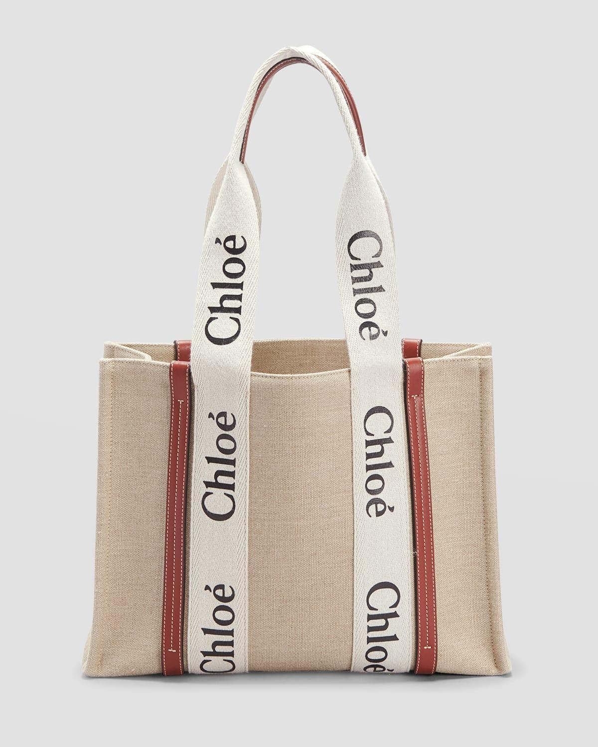 Woody Medium Tote Bag in Linen Product Image