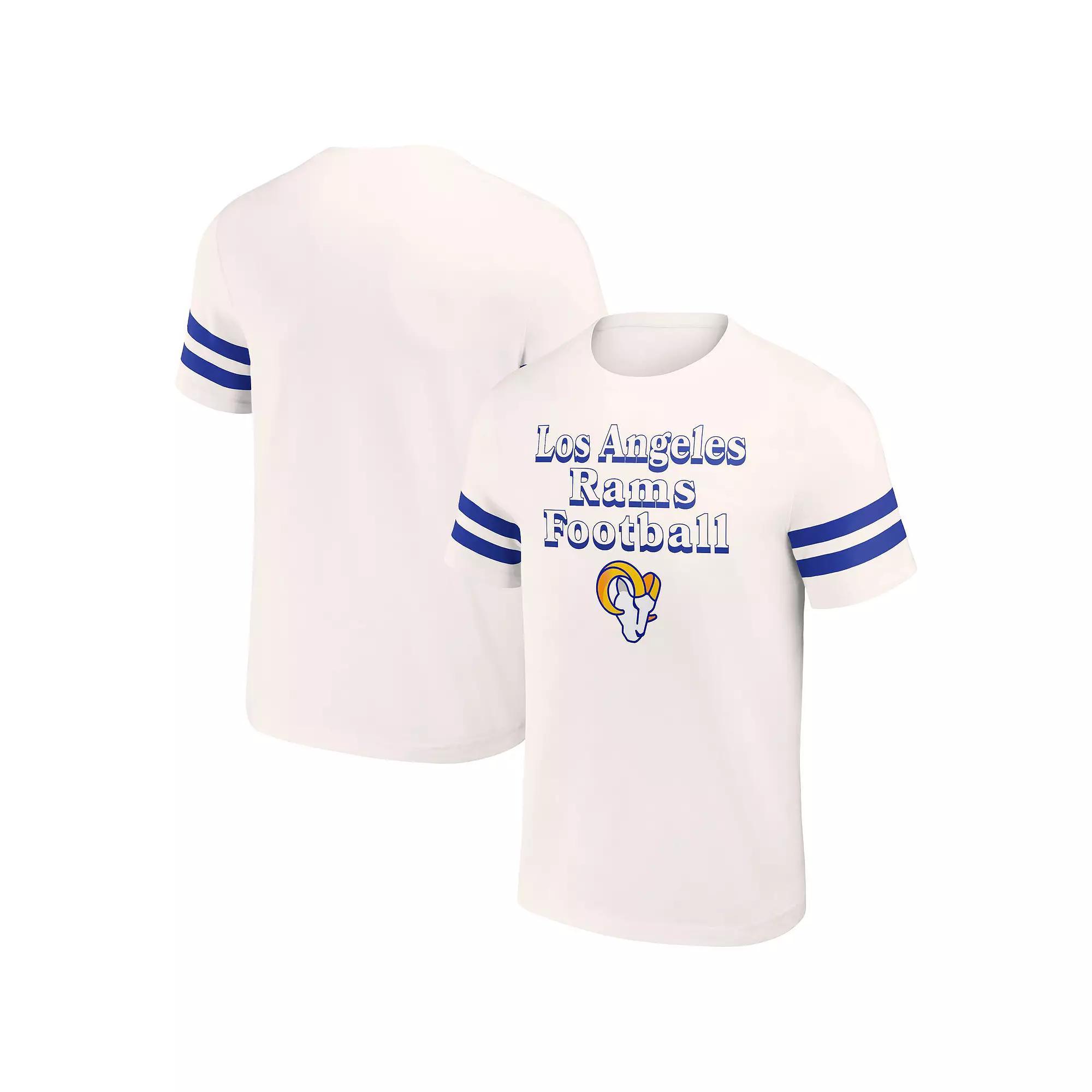 Men's NFL x Darius Rucker Collection by Fanatics Cream Los Angeles Rams Vintage T-Shirt, Size: 2XL, Beige Product Image