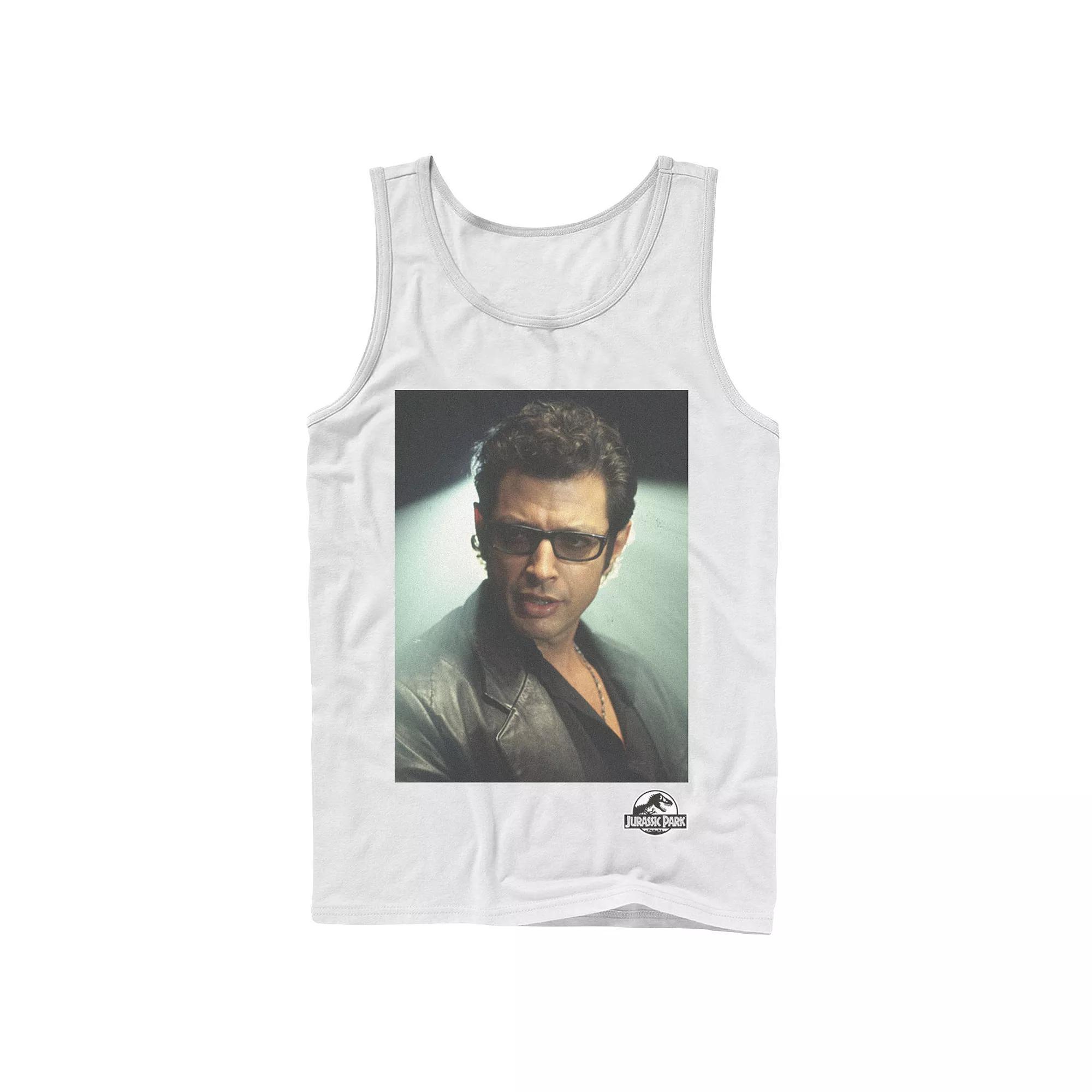 Men's Jurassic Park Ian Malcolm Head Shot Photo Graphic Tank Top,  Product Image