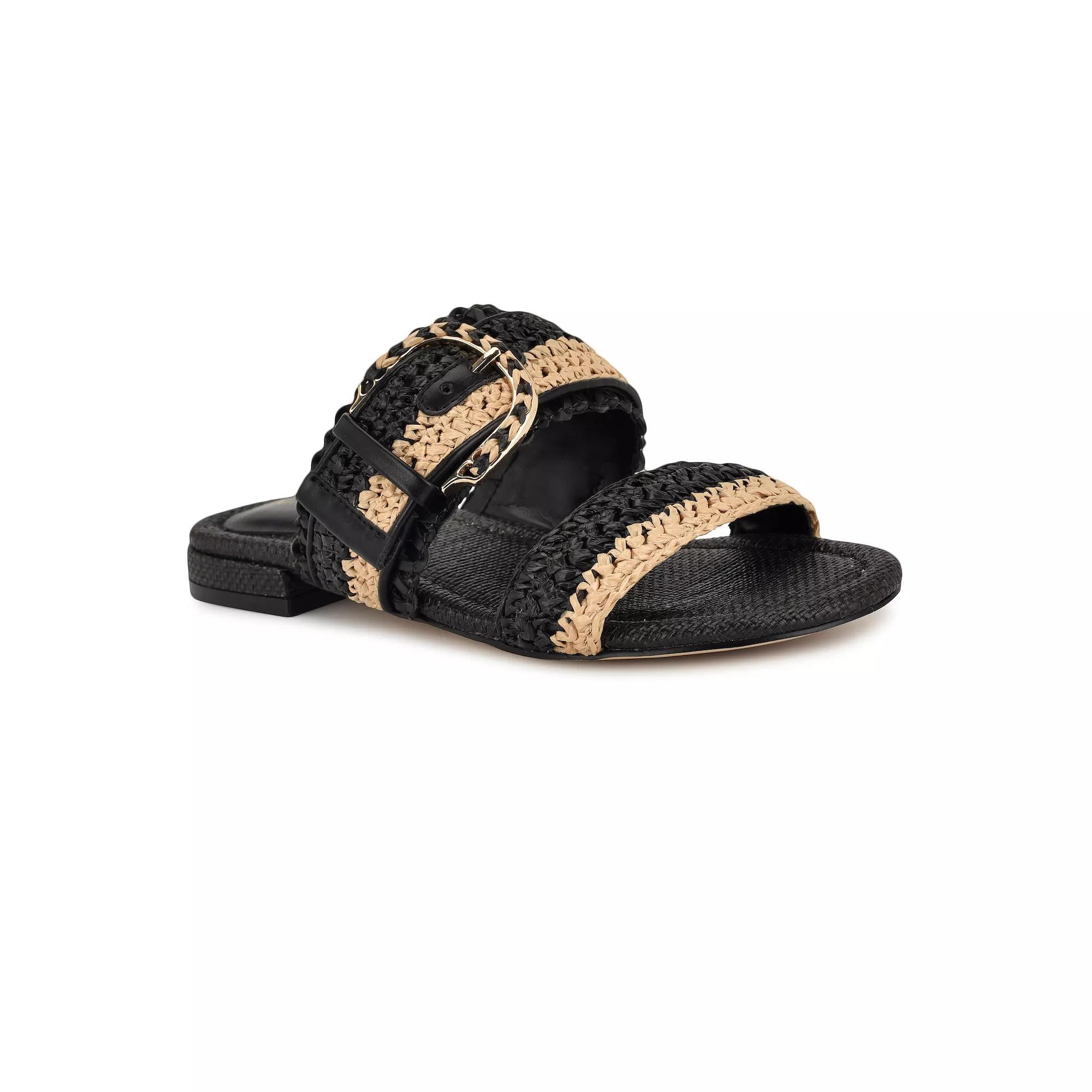 Nine West Sameey Open Toe Slip-On Women's Flat Sandals,  Product Image