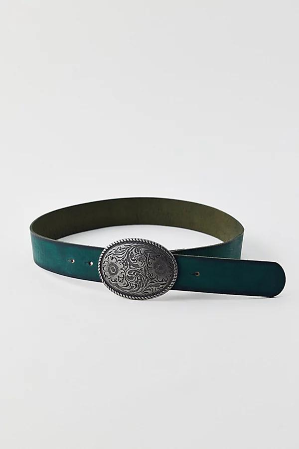 Pax Plate Buckle Leather Belt Womens at Urban Outfitters Product Image