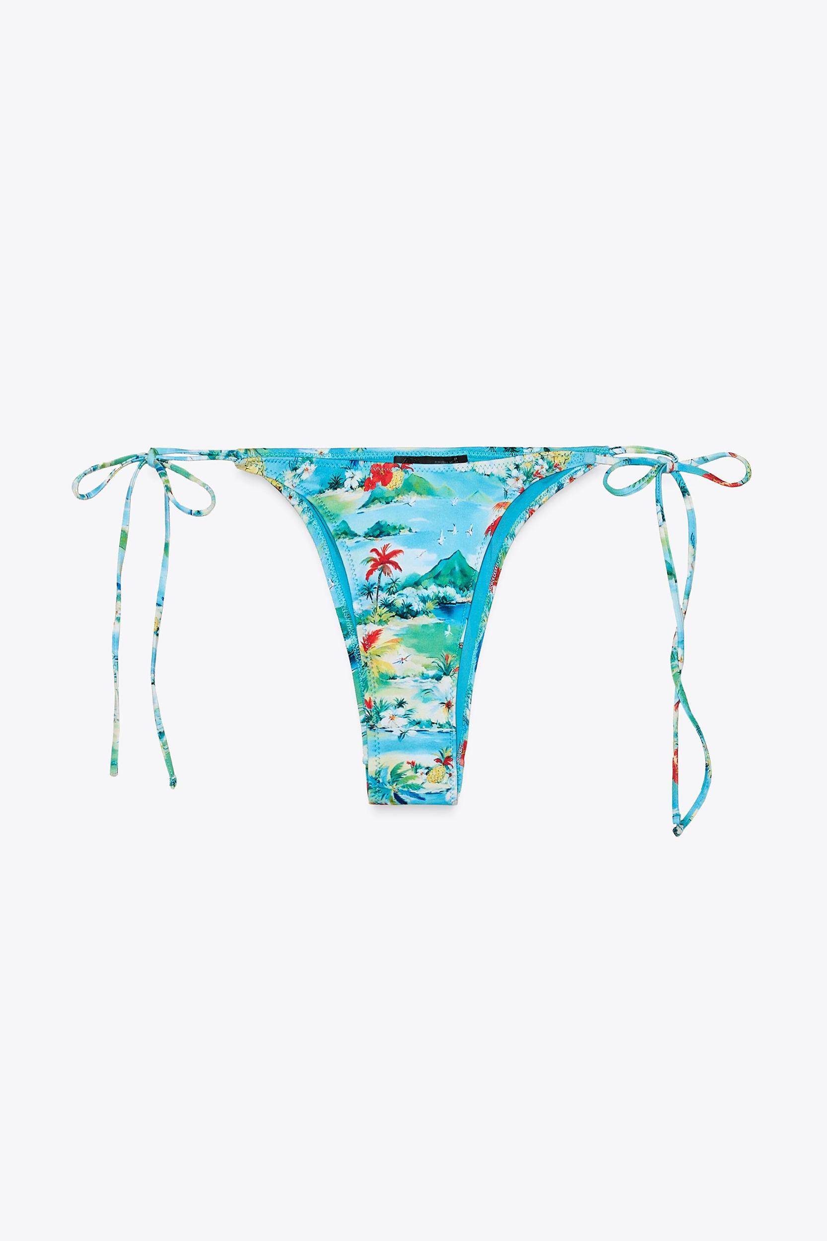 TROPICAL PRINT BIKINI TOP Product Image