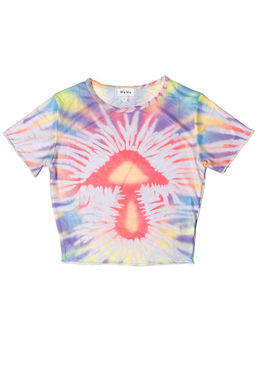 Mesh Tie Dye Mushroom Tee Product Image