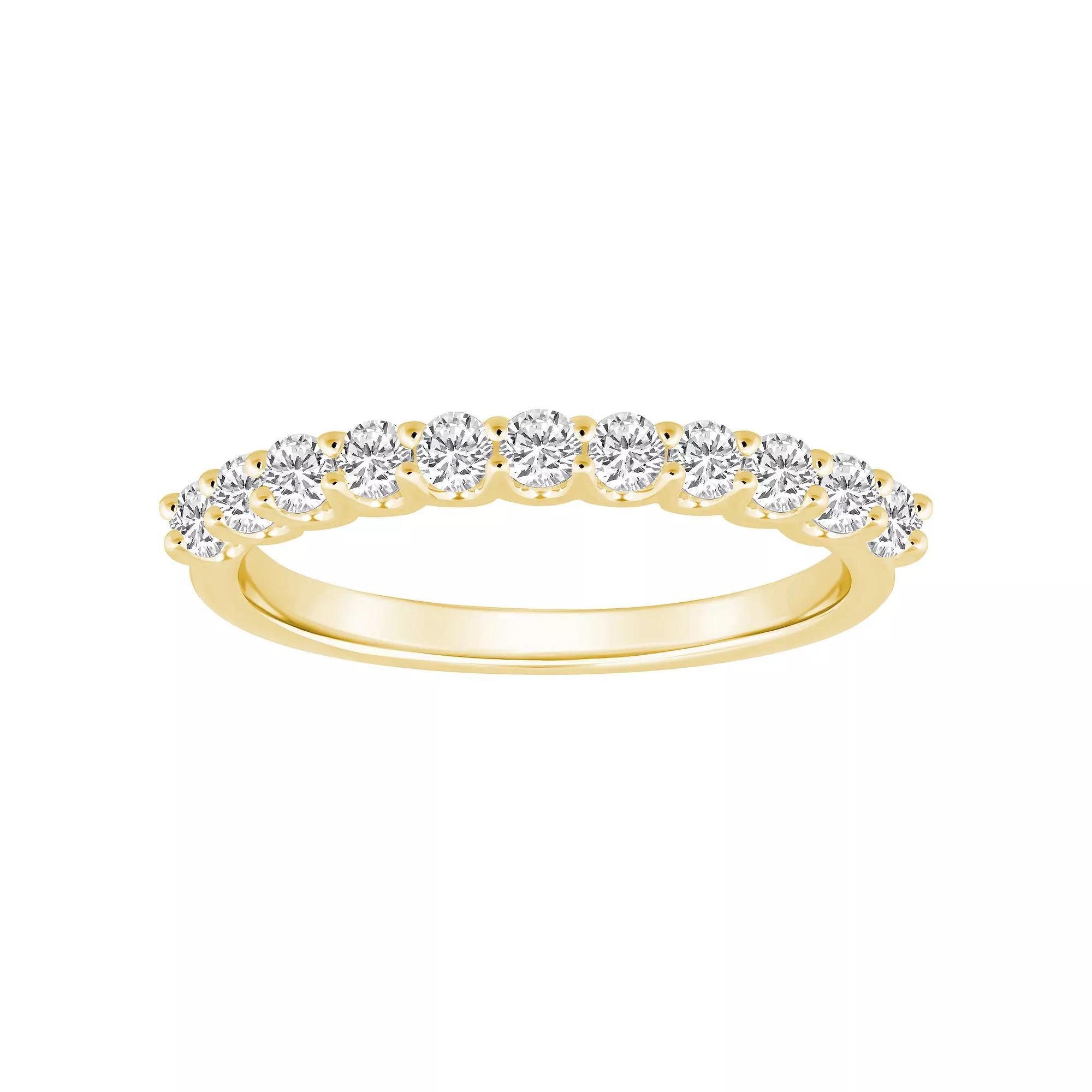 Alyson Layne 14k Gold 1/2 Carat T.W. Diamond 11-Stone Wedding Band, Women's, Size: 5.50, Yellow Product Image