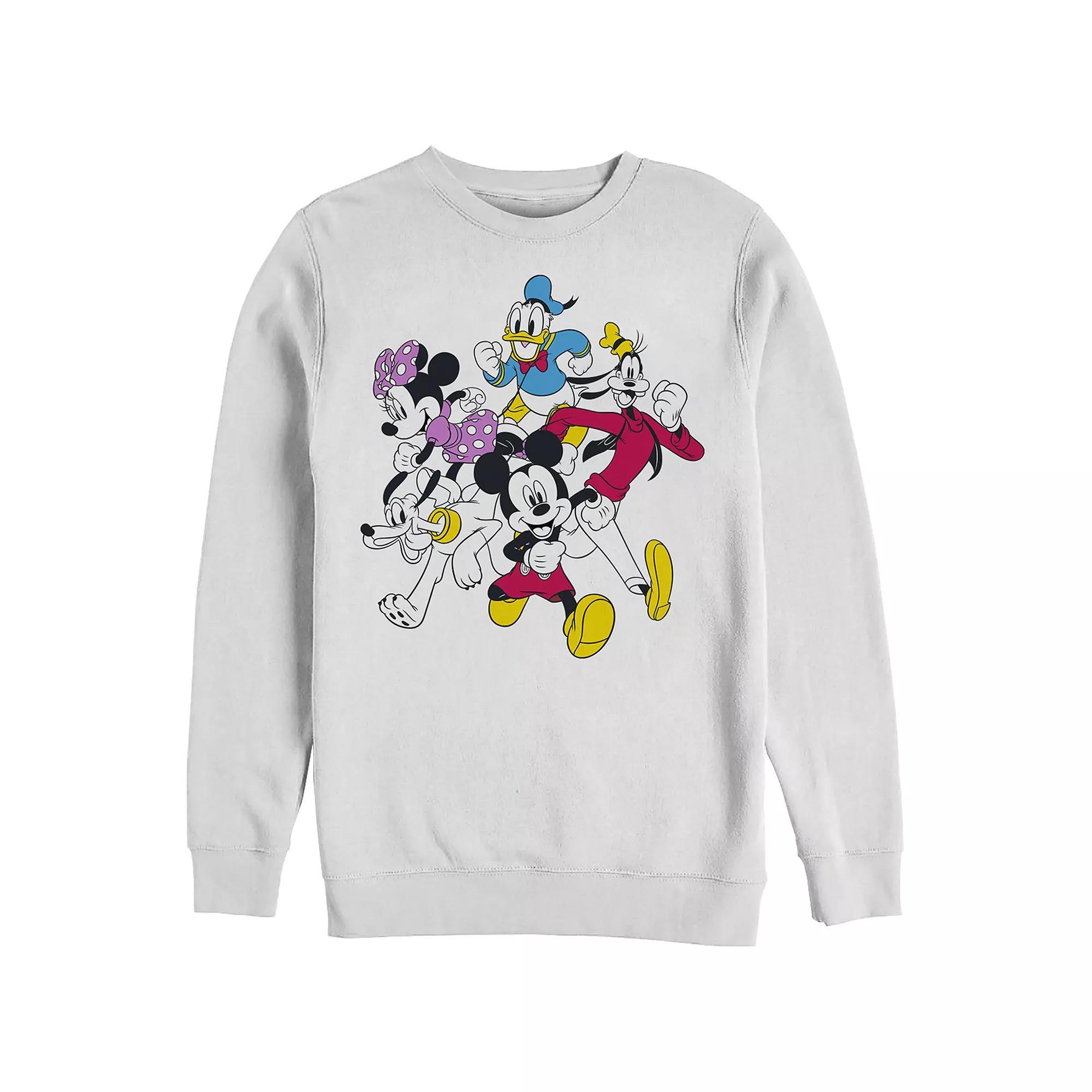 Men's Disney's Mickey And Friends Group Shot Run Sweatshirt,  Product Image