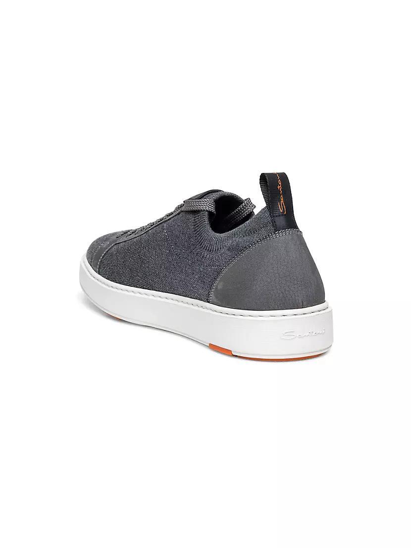 Mens Triple Stitch SECONDSKIN Leather Slip-On Sneakers Product Image