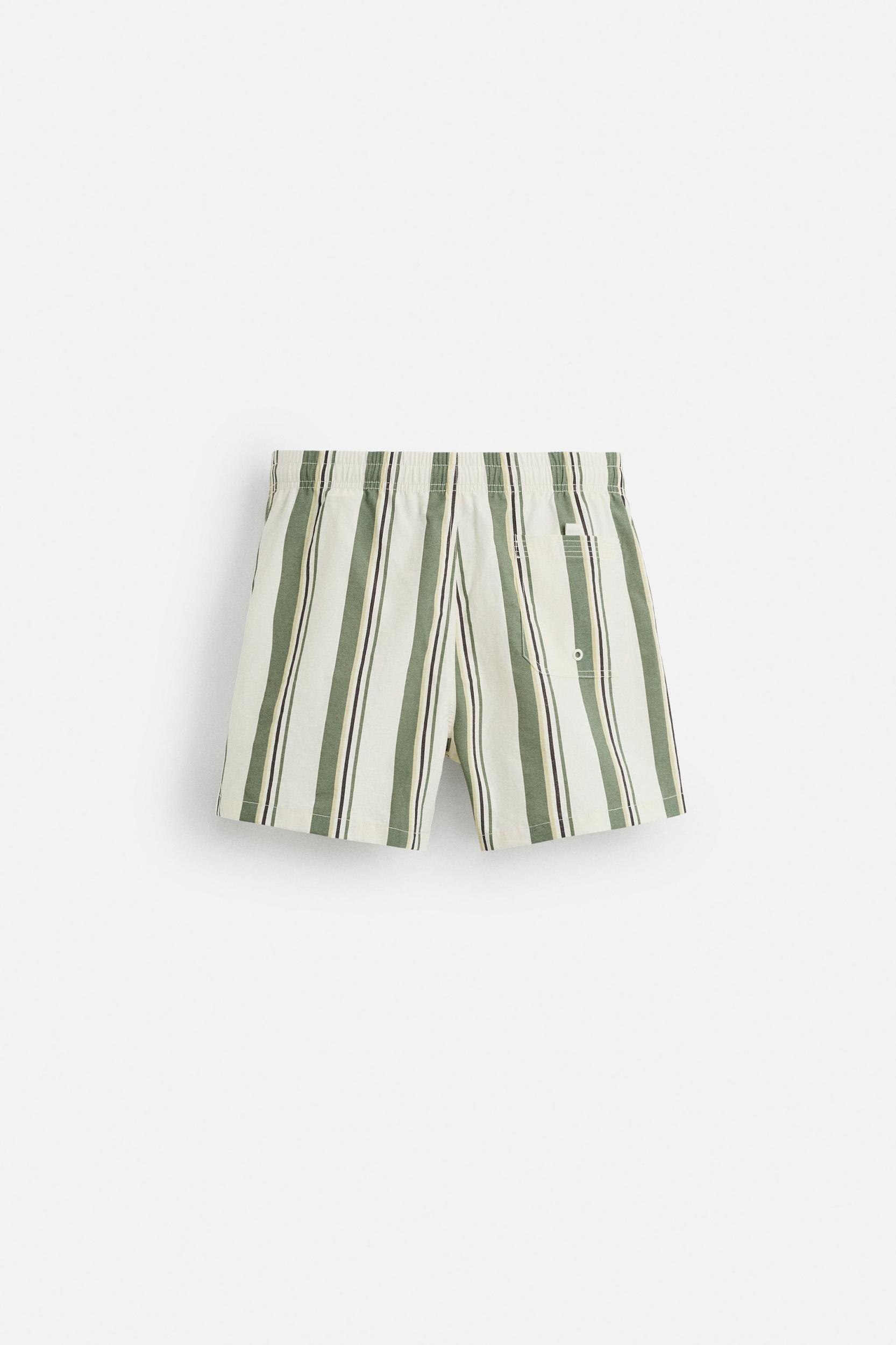 STRIPED MID-LENGTH SWIMSUIT Product Image