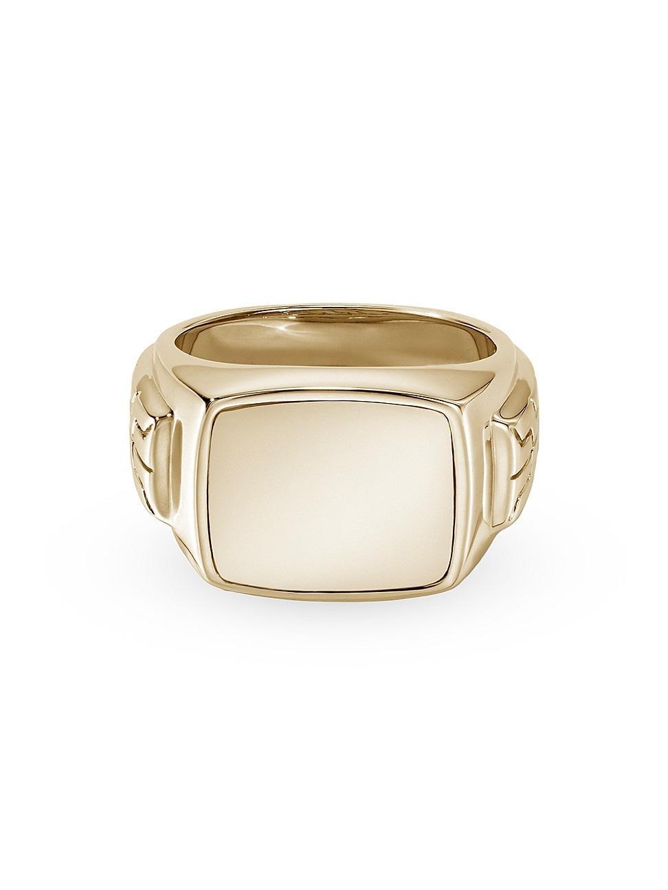 Mens 14K Gold Signet Ring Product Image