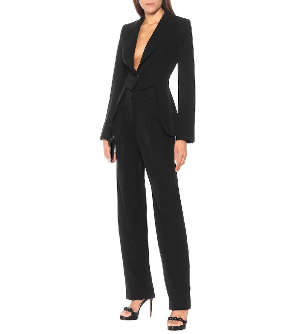 ALAÏA Wool-twill Blazer In Black Product Image