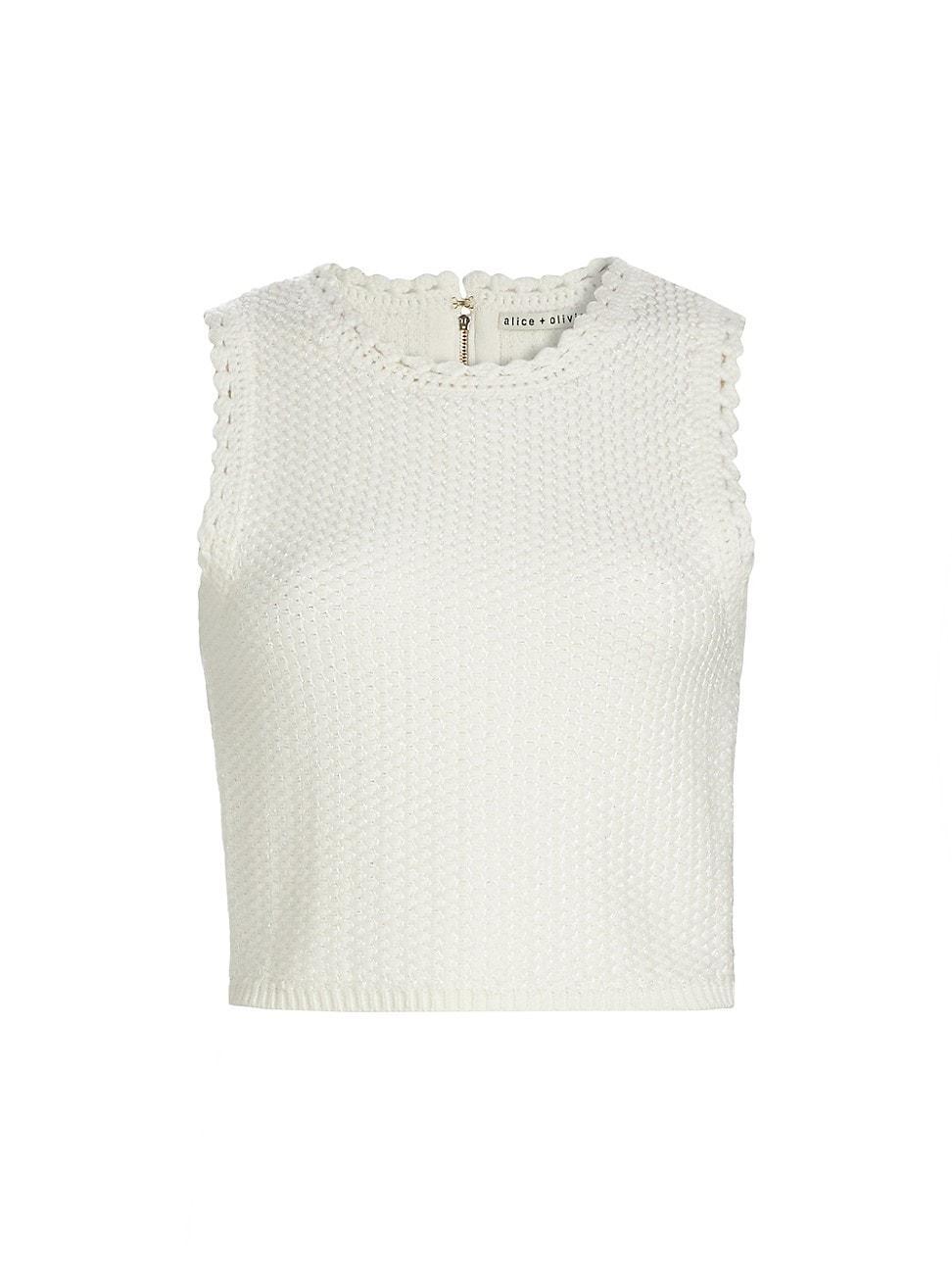 Womens Amity Knit Cotton-Blend Shell Product Image