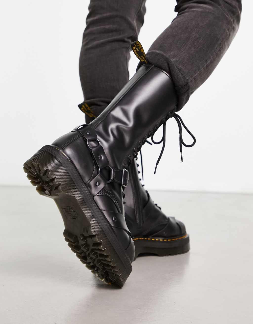 Dr Martens 1914 quad harness leather boots Product Image