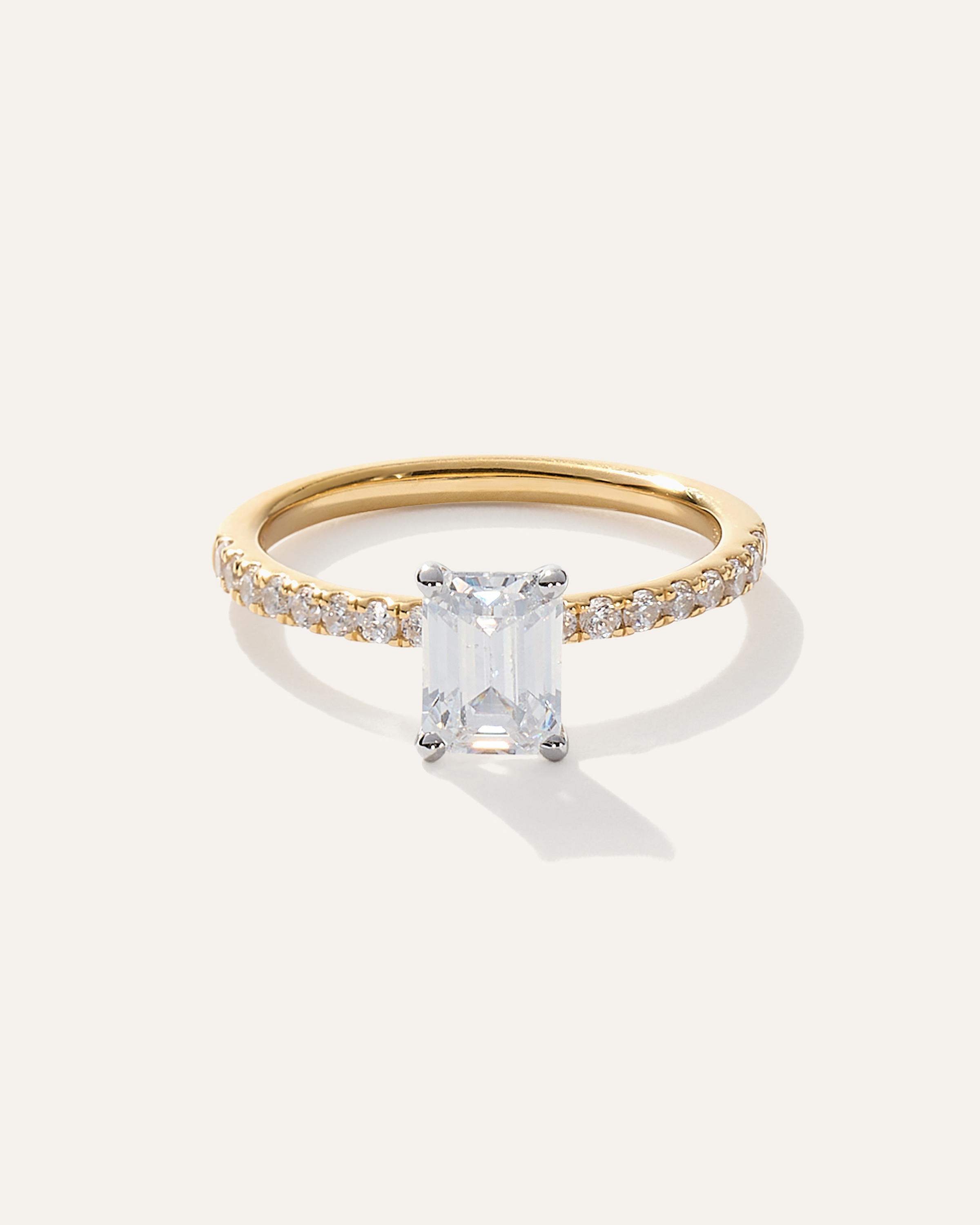 14K Gold Pave Diamond and Gemstone Band Product Image