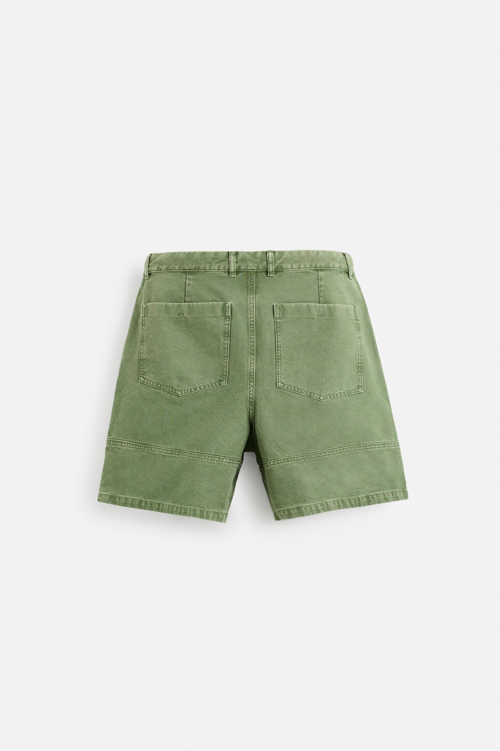 WASHED CANVAS SHORTS Product Image