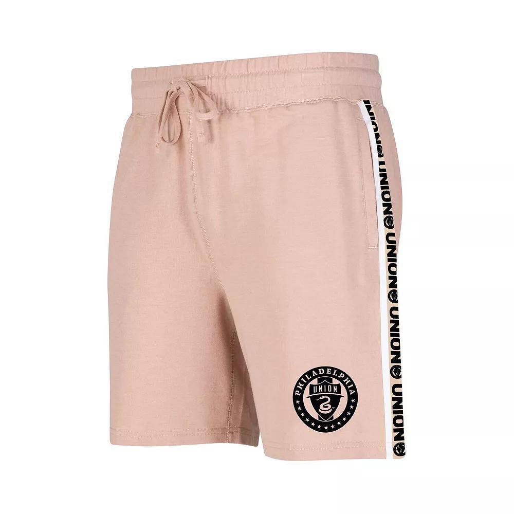 Men's Concepts Sport Tan Philadelphia Union Team Stripe Shorts,  Product Image