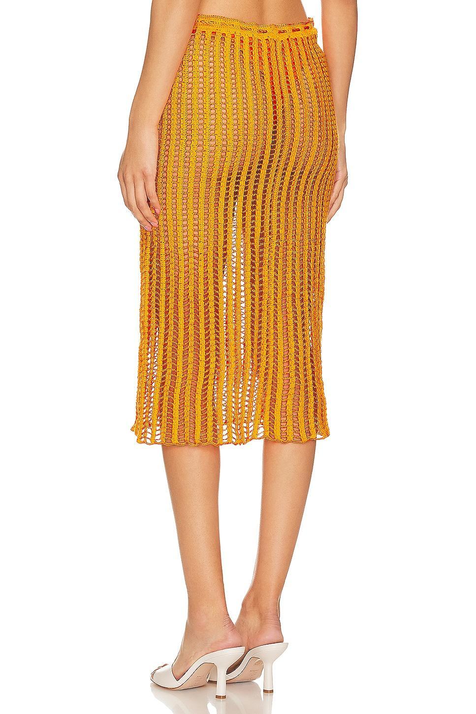 X Revolve Crochet Midi Skirt Product Image