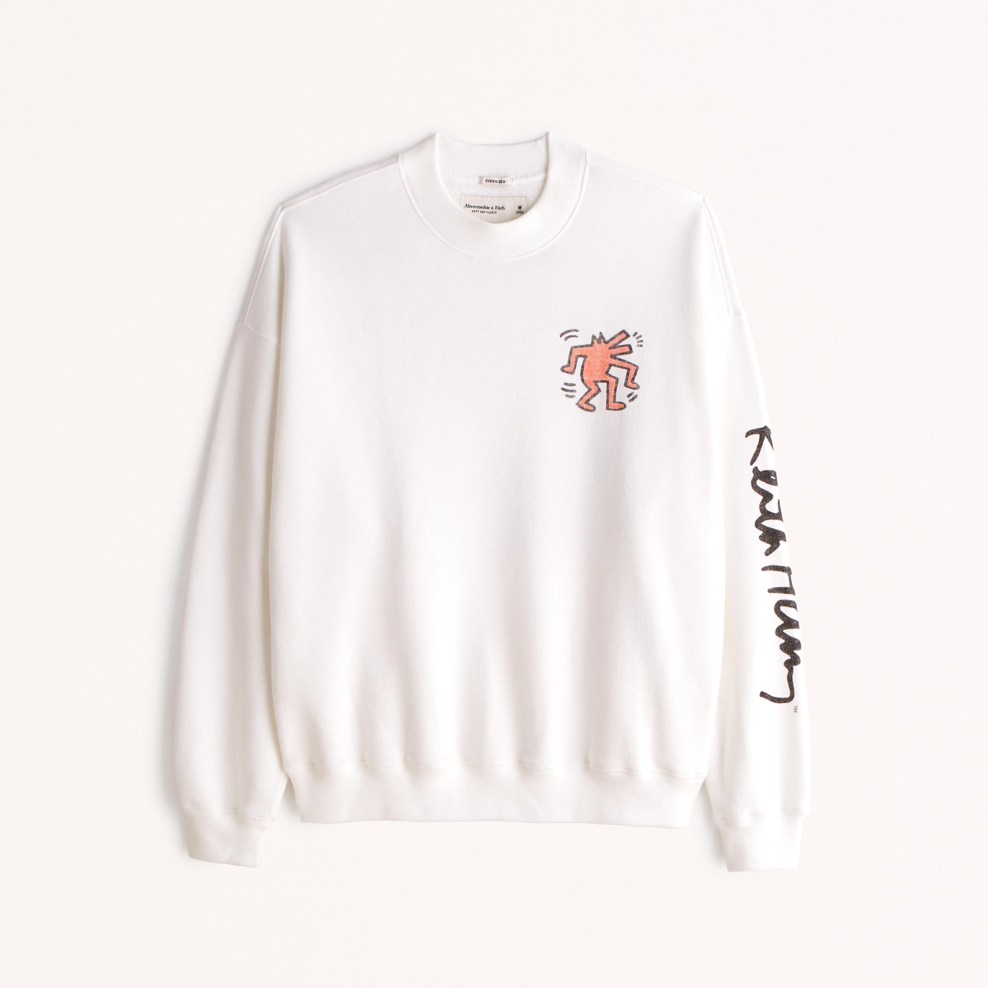 Pride Keith Haring Graphic Crew Sweatshirt Product Image