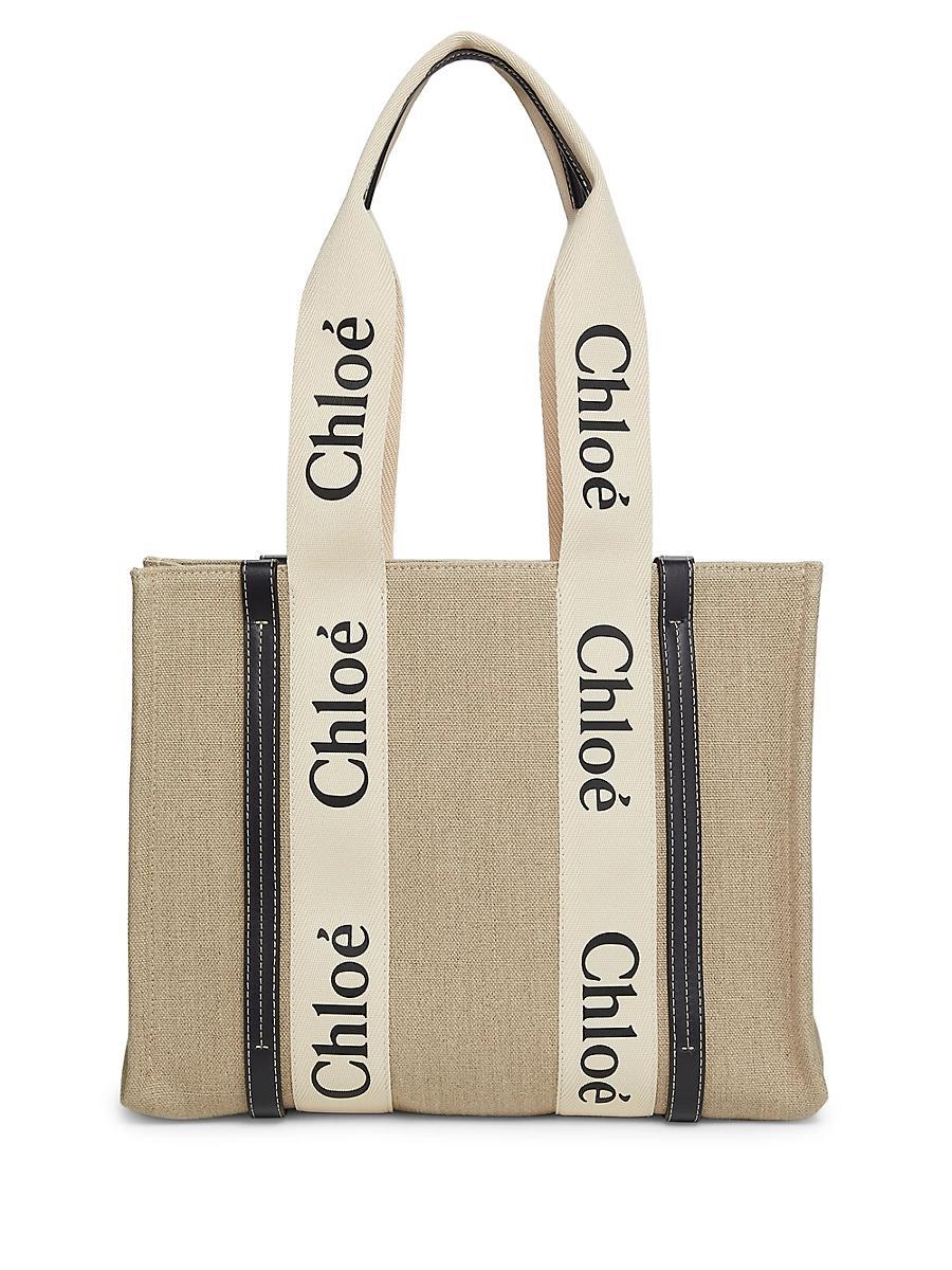 Woody Medium Tote Bag in Linen Product Image