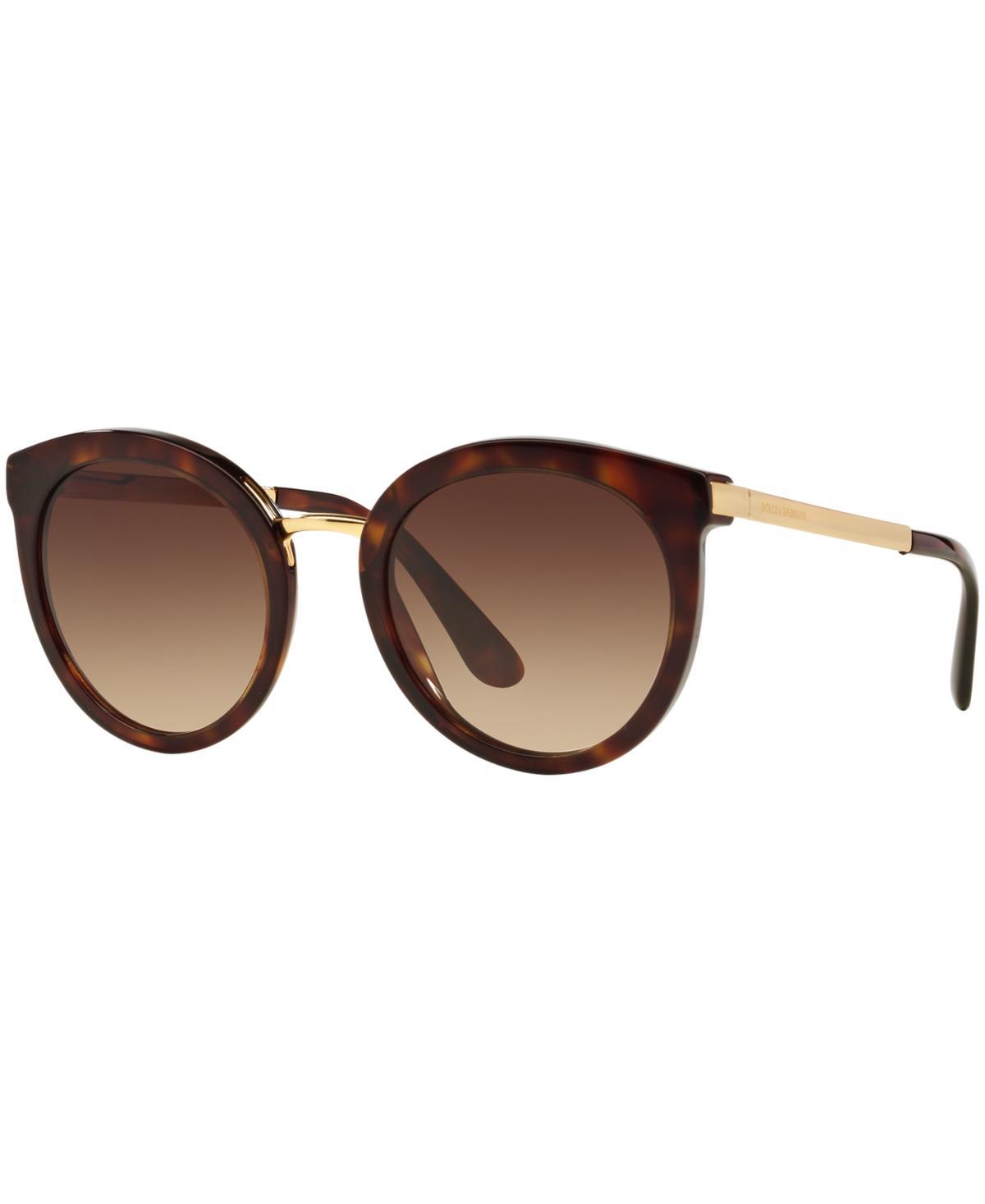 Dolce  Gabbana Womens Dg4268 52mm Round Sunglasses Product Image