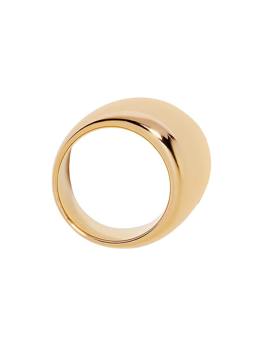 Womens Puffy 10K-Gold-Plated Ring Product Image