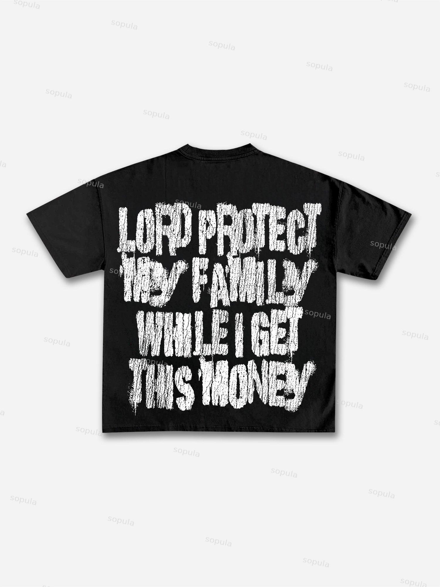 Get Rich Street Graphic Print Cotton T-shirt Product Image