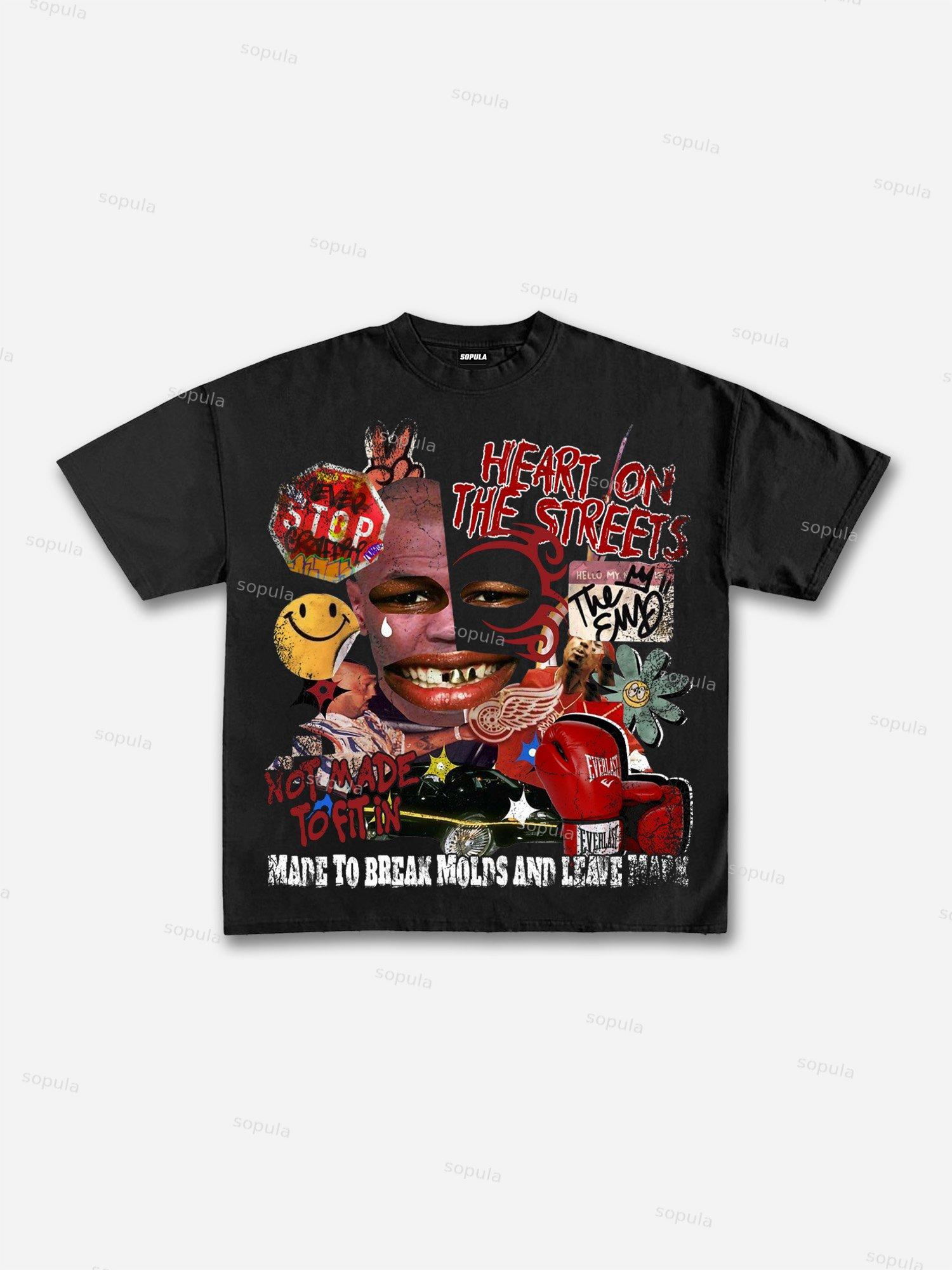 Money Makers Graphics Fly Rich Printed Casual T-Shirt Product Image