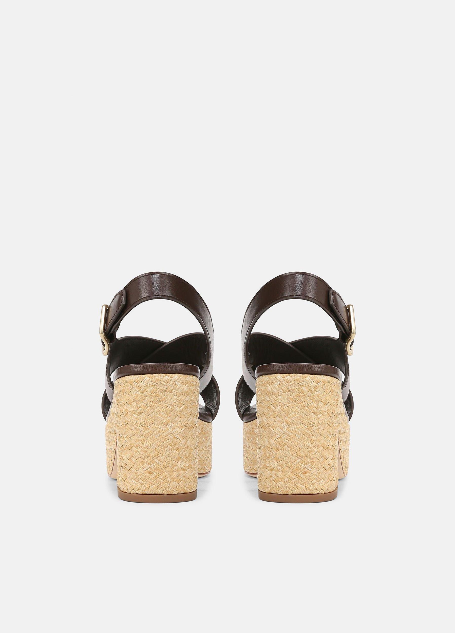 Clementina Leather Platform Sandal Product Image