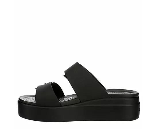 Crocs Womens Brooklyn Buckle Low Wedge Sandal Product Image