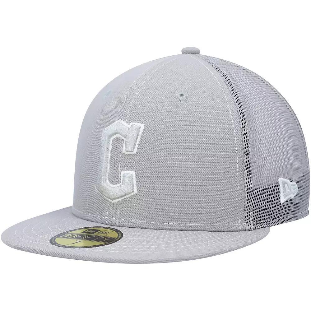 Men's New Era  Gray Cleveland Guardians 2023 On-Field Batting Practice 59FIFTY Fitted Hat, Size: 7, Grd Grey Product Image