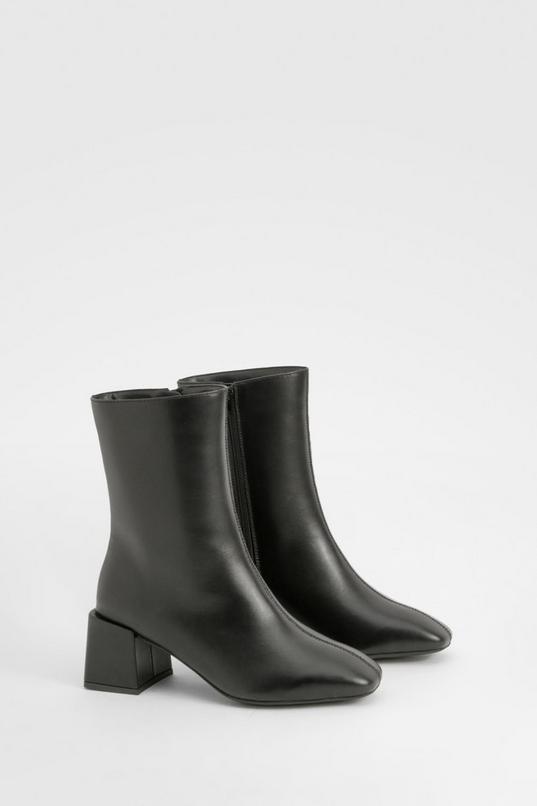 Wide Fit Basic Low Block Heel Shoe Boot Product Image