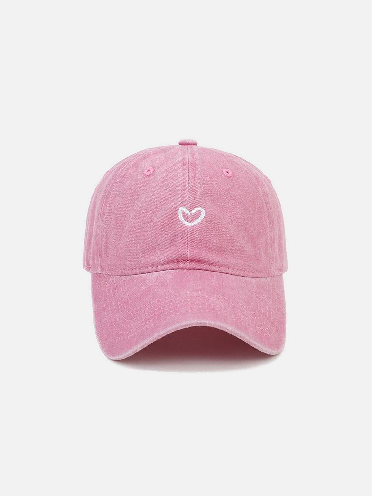 Embroidery Heart Washed Cap Product Image