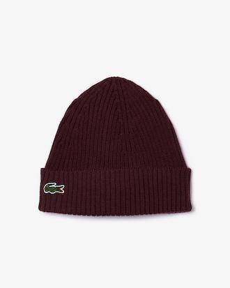 Rib Knit Brushed Wool Beanie Product Image