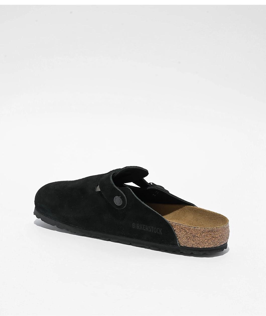 Birkenstock Boston Soft Footbed Black Clogs Product Image