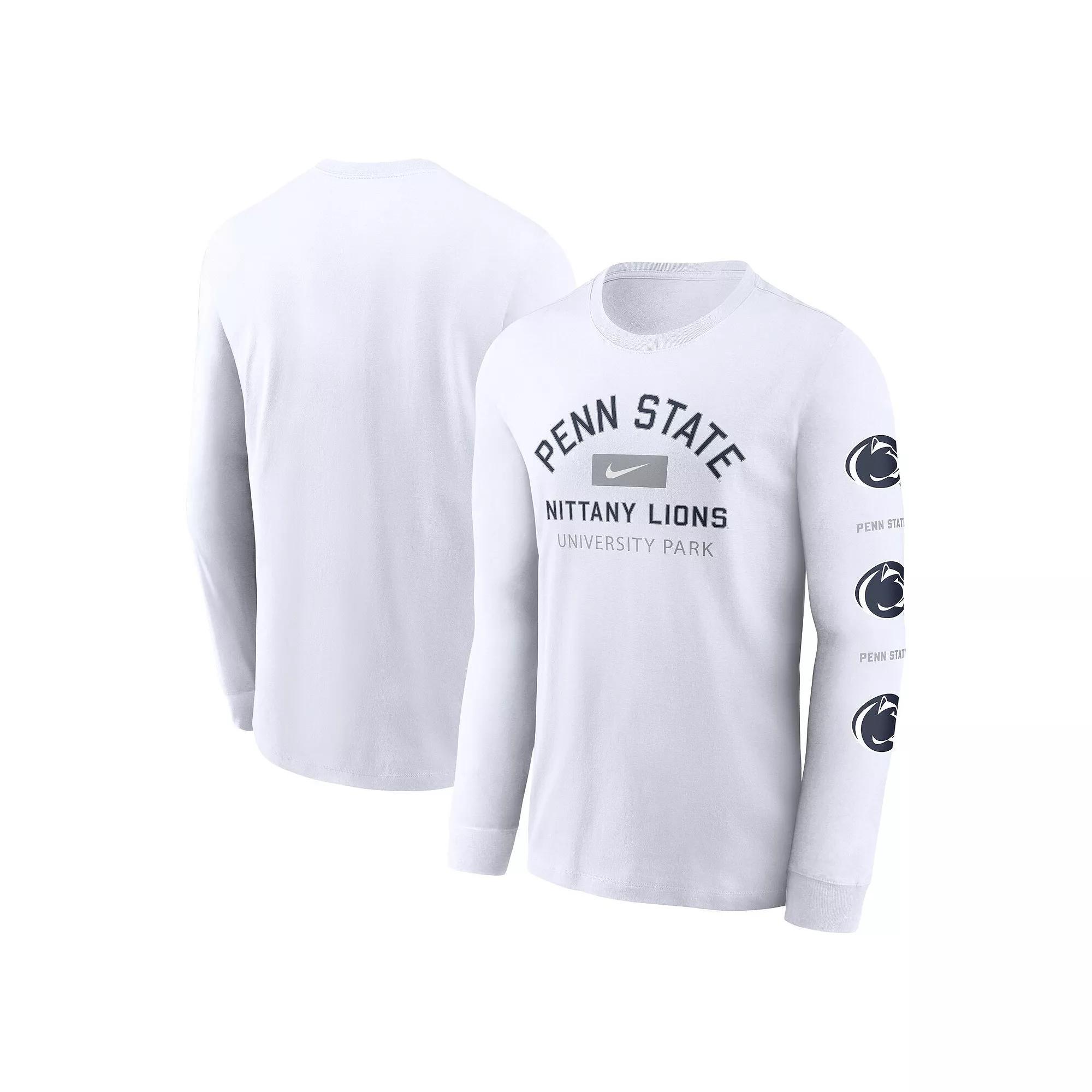 Men's Nike White Penn State Nittany Lions Primetime Classic Location Long Sleeve T-Shirt, Size: XL Product Image