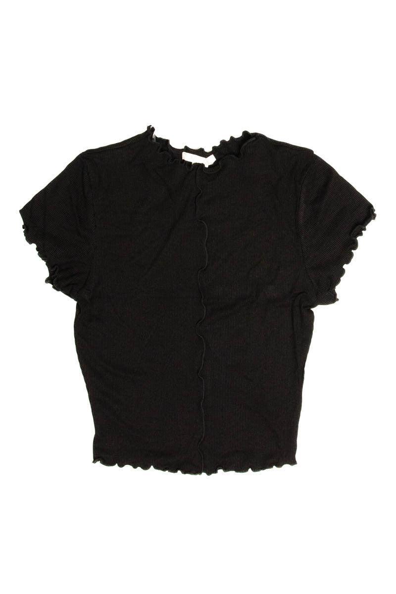Black Wide Rib Tee Product Image