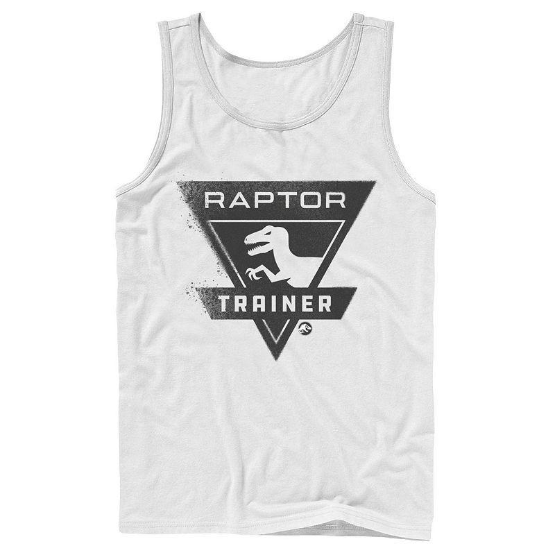 Men's Jurassic World Raptor Trainer Simple Logo Tank Top,  Product Image