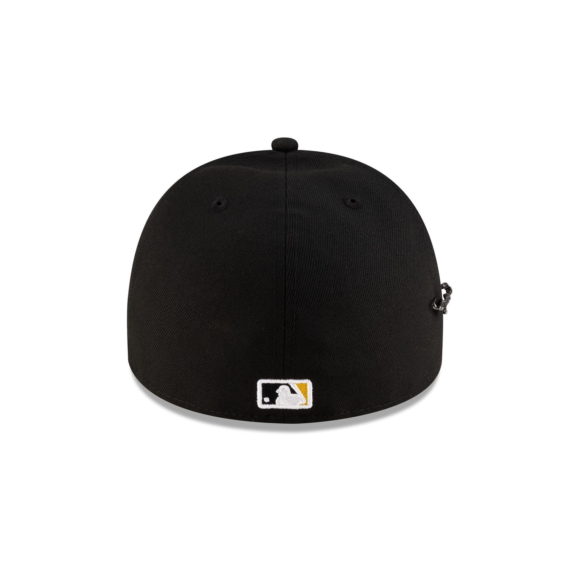 Pittsburgh Pirates Script Safety Pin 59FIFTY A-Frame Fitted Hat Male Product Image