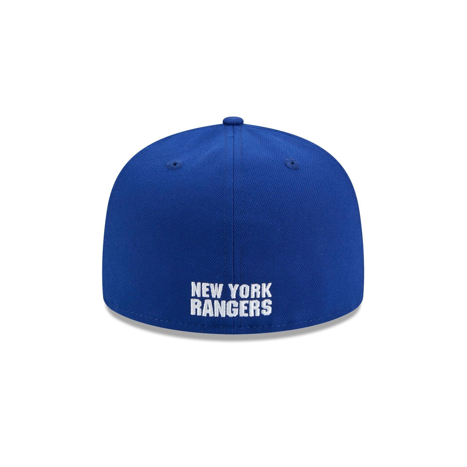 New York Rangers Rear Wordmark 59FIFTY Fitted Hat Male Product Image