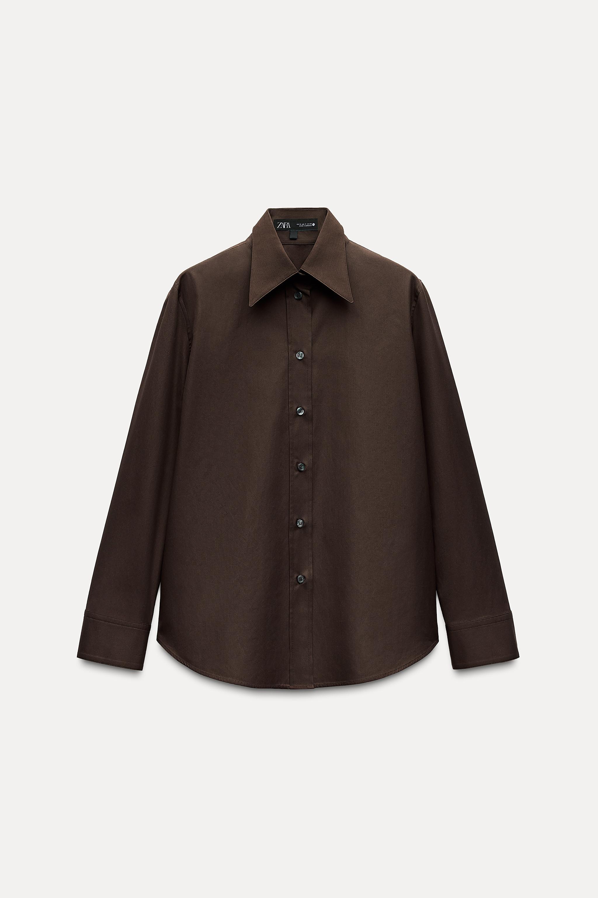 POPLIN SHIRT ZW COLLECTION Product Image