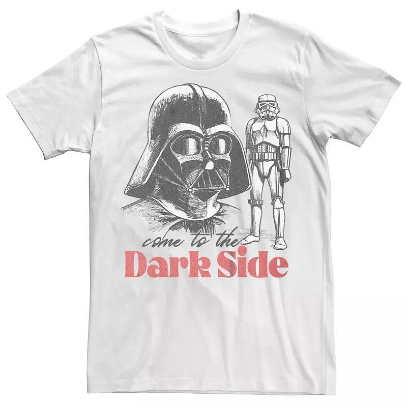 Men's Star Wars Darth Vader Sketch Tee, Size: XXL, White Product Image