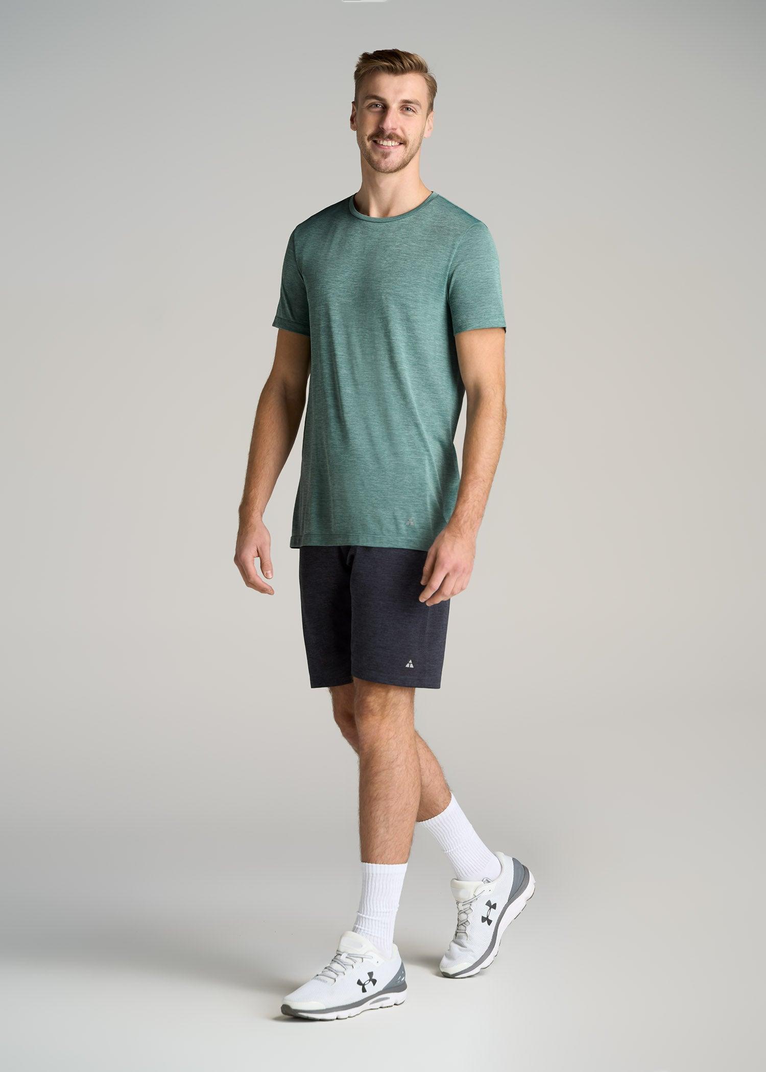 A.T. Performance MODERN-FIT Athletic Jersey Tall Tee in Green Mix Product Image