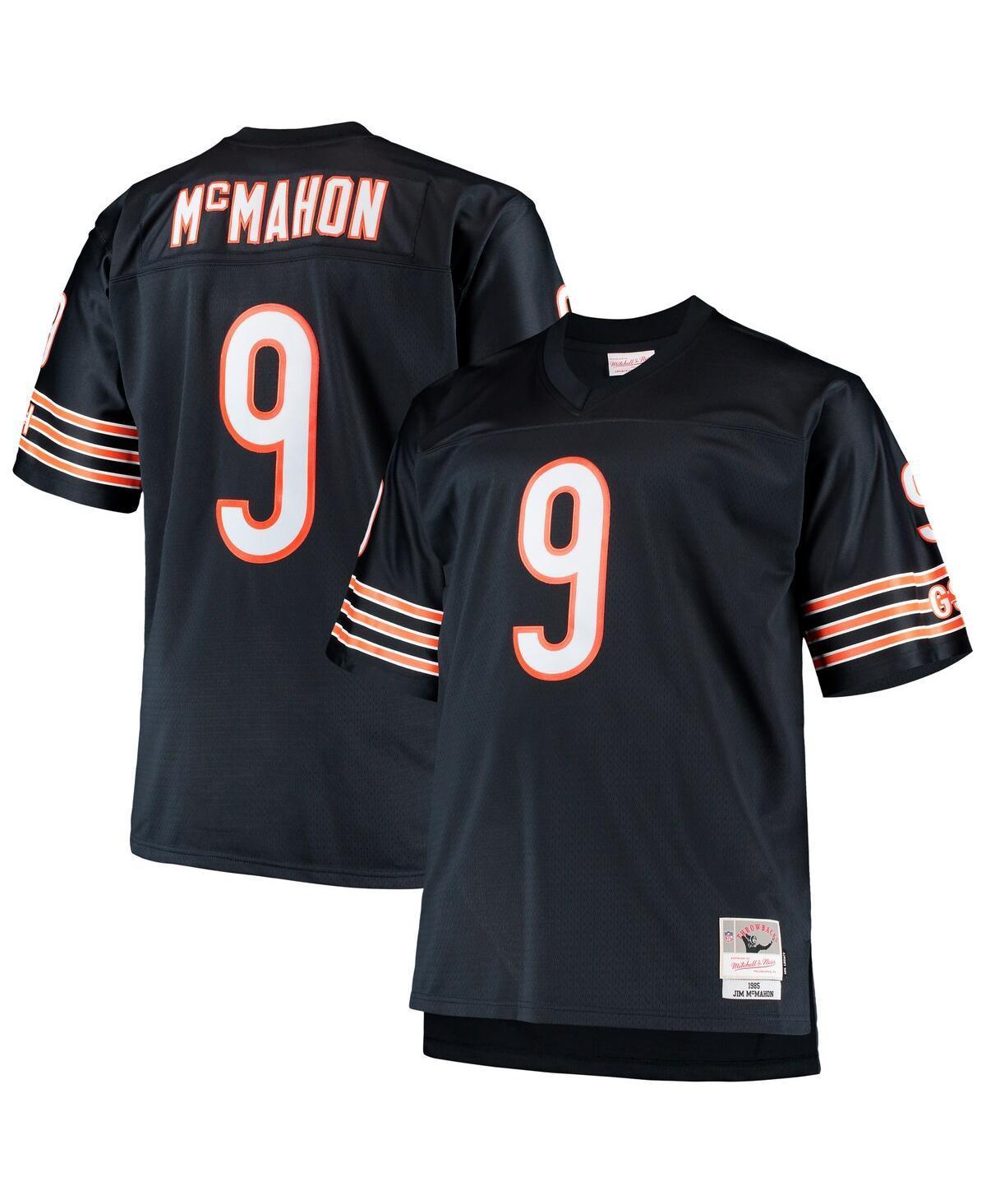 Mens Mitchell & Ness Jim McMahon Chicago Bears Big & Tall 1985 Retired Player Replica Jersey Blue Product Image