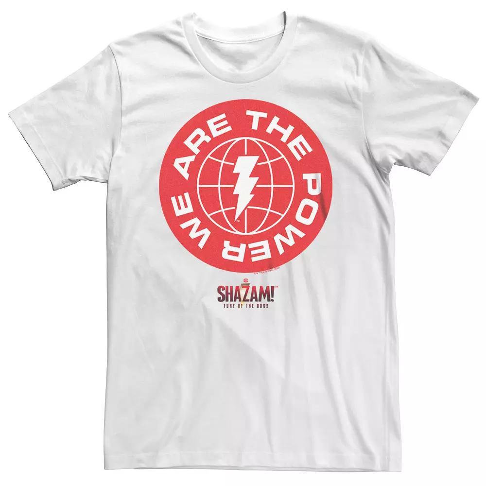 Big & Tall Shazam Fury Of The Gods We Are The Power Logo Tee, Men's,  Product Image