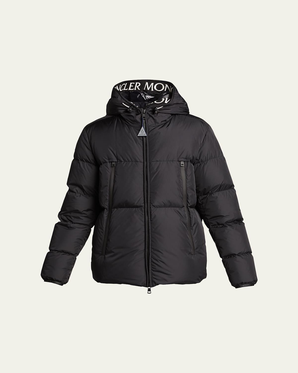 Mens Montcla Logo Hooded Down Jacket Product Image