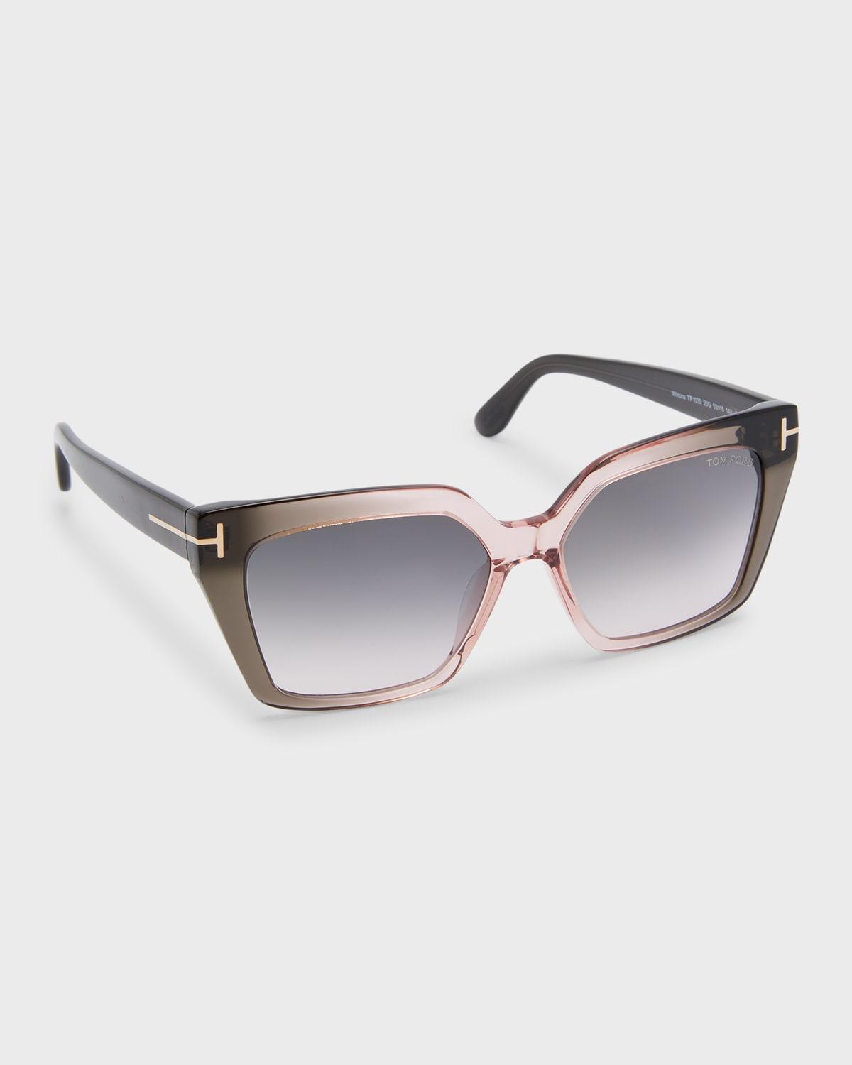 Winona Acetate T-Logo Cat-Eye Sunglasses Product Image