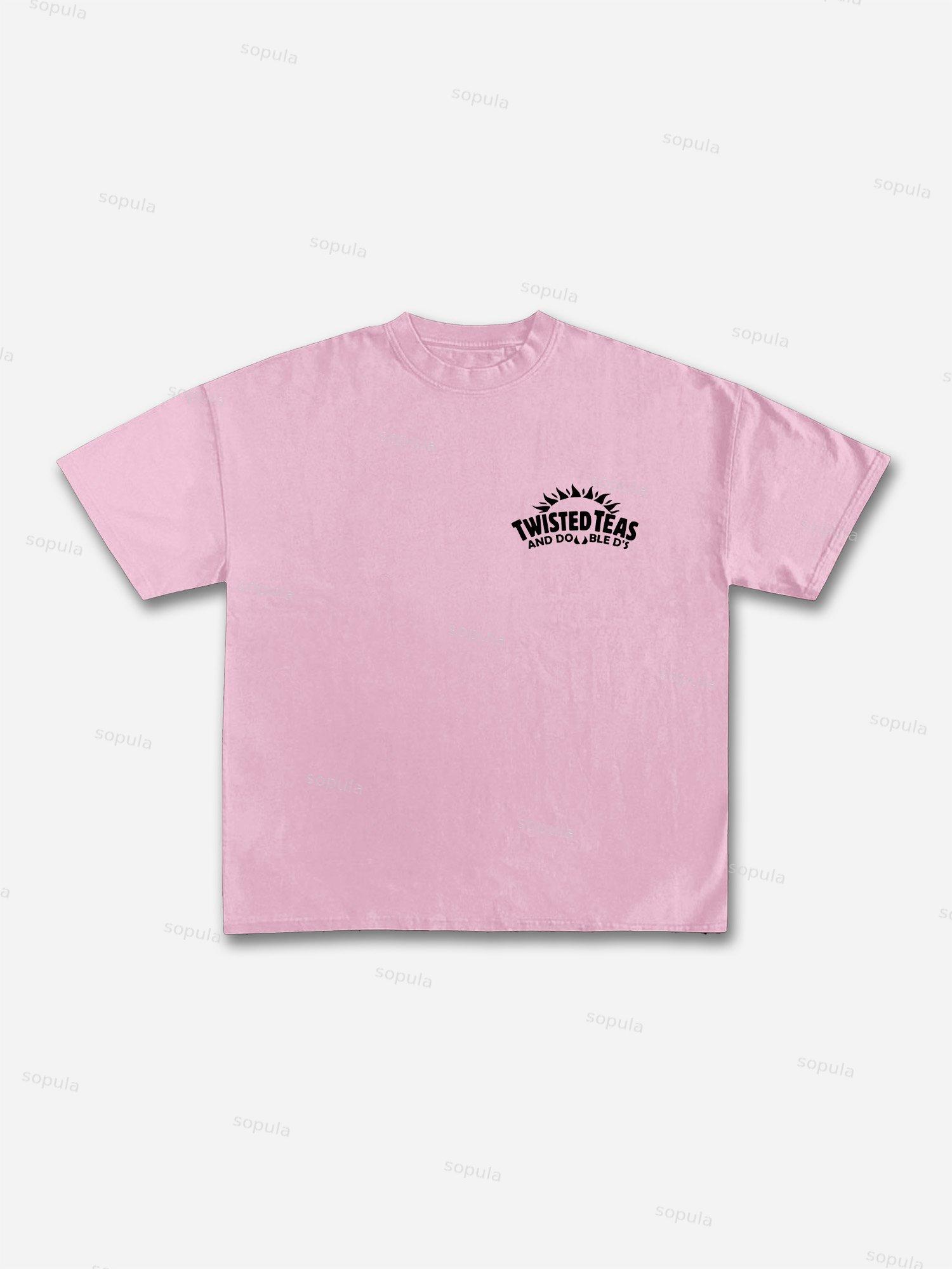 Twisted Teas And Double D's Graphic Cotton T-shirt Product Image